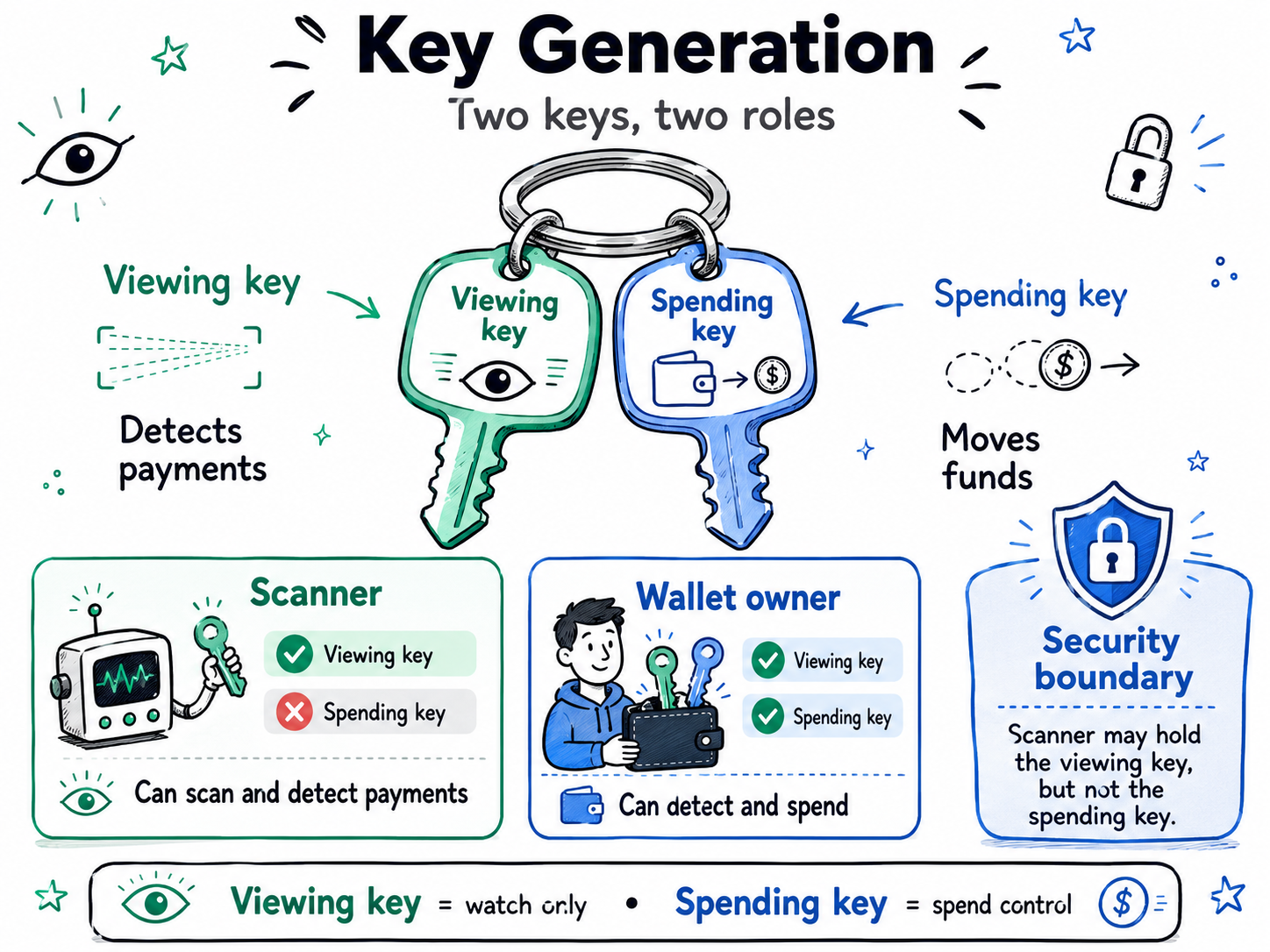 SPECTER key generation